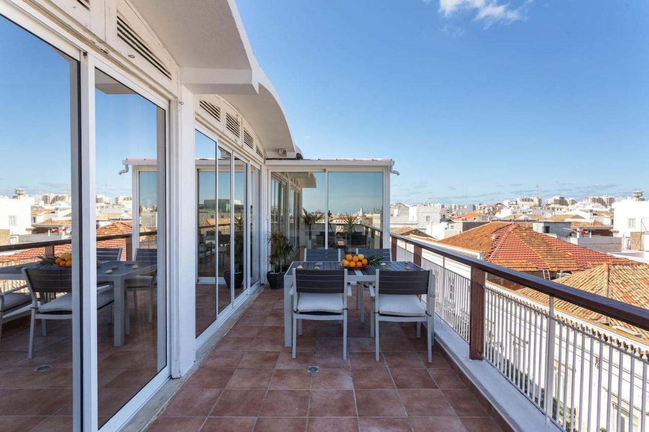 Marina Penthouse Faro Center Lägenhet Exteriör bild