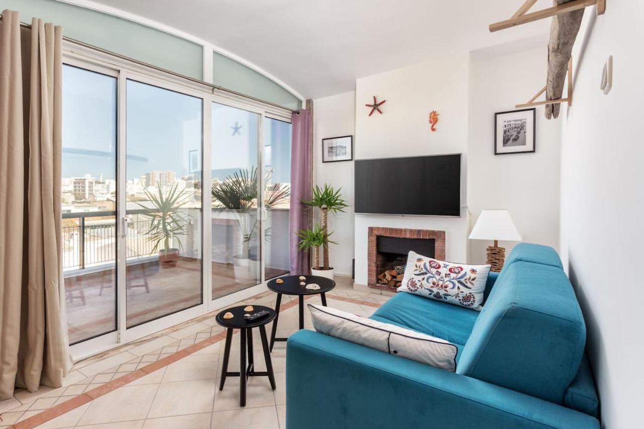Marina Penthouse Faro Center Lägenhet Exteriör bild